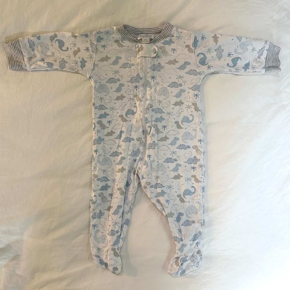 Kissy Kissy Zippered Footie, Dinosaur Print, 9 M